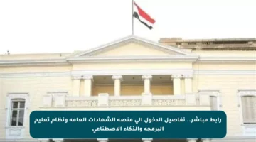 رابط مباشر.. تفاصيل الدخول إلى منصة الشهادات العامة ونظام تعليم البرمجة والذكاء الاصطناعي